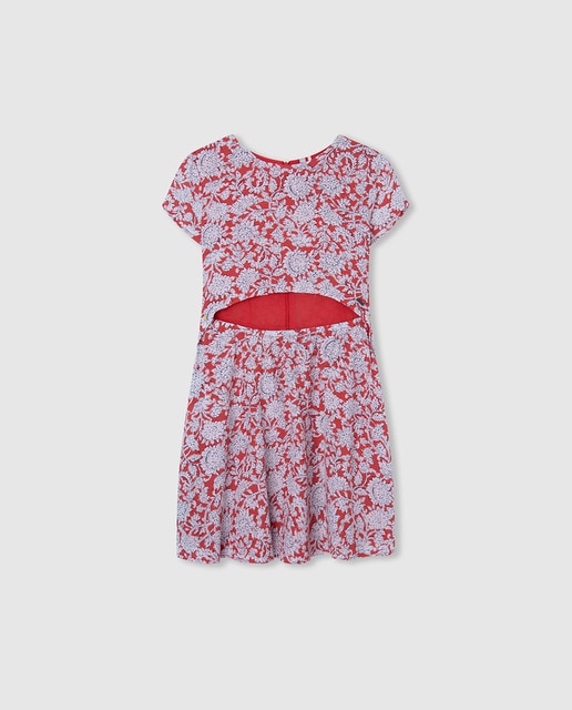 Imagen 0 de Vestido corto de niña con estampado floral