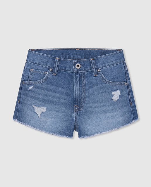 Imagen 0 de Short denim de niña modelo PATTY