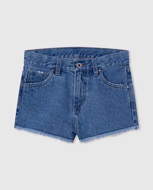 Imagen 0 de Short denim de niña modelo PATTY