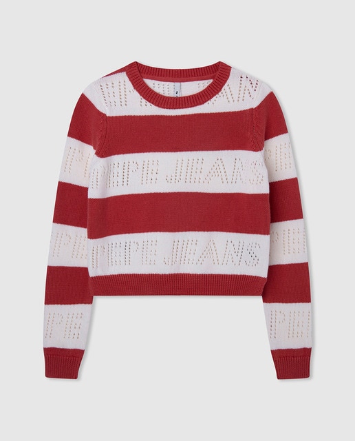 Imagen 0 de Jersey de niña con rayas