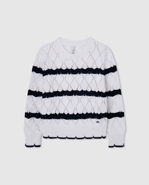Imagen 0 de Jersey de niña con rayas