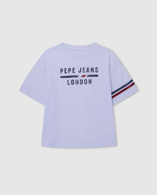 Imagen 0 de Camiseta de niña con logotipo