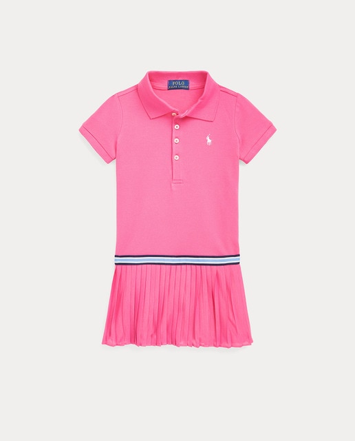 Imagen 0 de Vestido plisado de niña en rosa