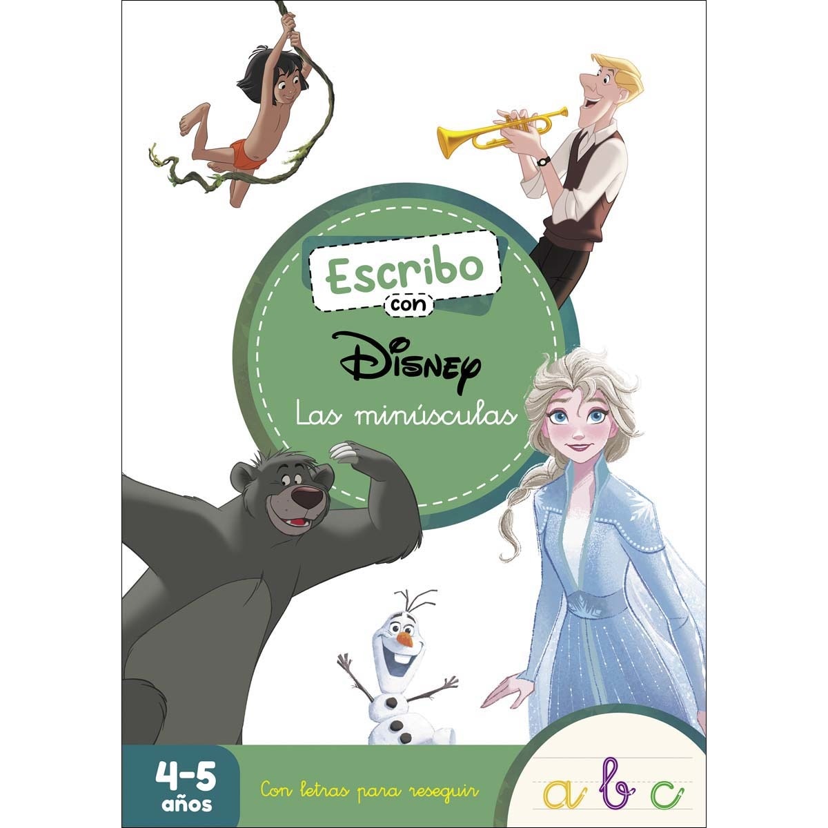 Escribo con Disney. Las minúsculas (4-5 años) (Disney. Primeros aprendizajes): Con letras para reseguir  (Tapa blanda) 1