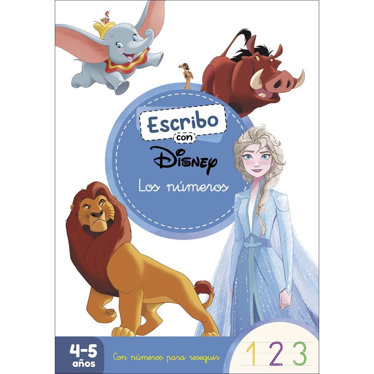 Escribo con Disney. Los números (4-5 años) (Disney. Primeros aprendizajes): Con números para reseguir (Tapa blanda) 1