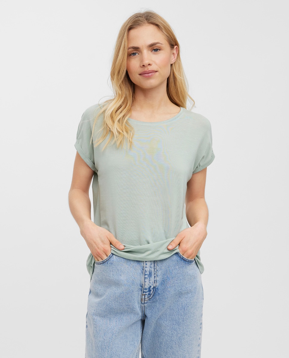 Tshirt à col rond et manches courtes