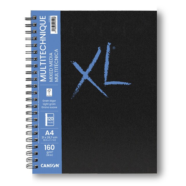 Imagen 0 de Cuaderno 21x29,7 60 hojas ligero 160g XL Mix Media Canson