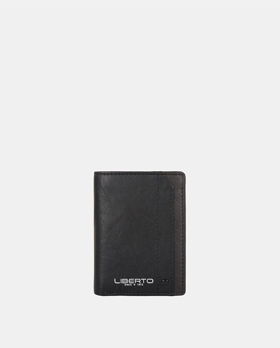 Portefeuille vertical zippé