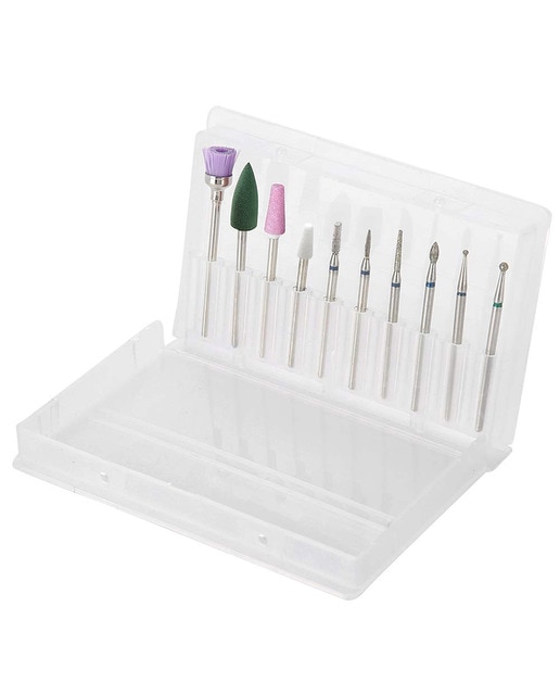 Imagen 0 de Kit de fresas para uñas, para pulidoras eléctricas. Incluye 10 tipos.