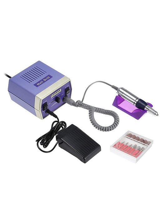 Imagen 0 de Pulidora de uñas de 15W con pedal de control, hasta 28.000rpm. Velocidad regulable. Incluye 6 cabezales de pulido y 6 limas.