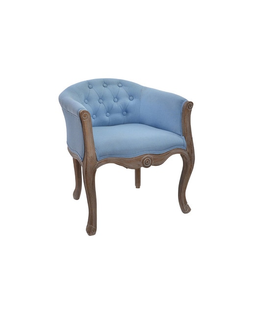 Imagen 0 de Sillon madera poliéster 58 x 56 x 69 azul