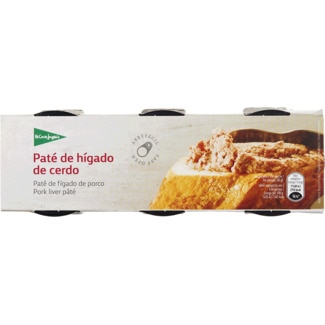 Paté de Fígado de Porco Pack 3 embalagem 240 g - El Corte Inglés