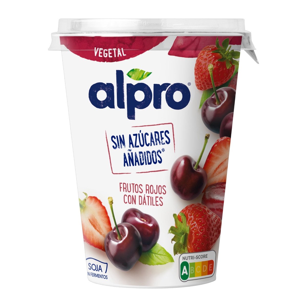 Soja Frutos Vermelhos sem Açúcar Vegan embalagem 400 g