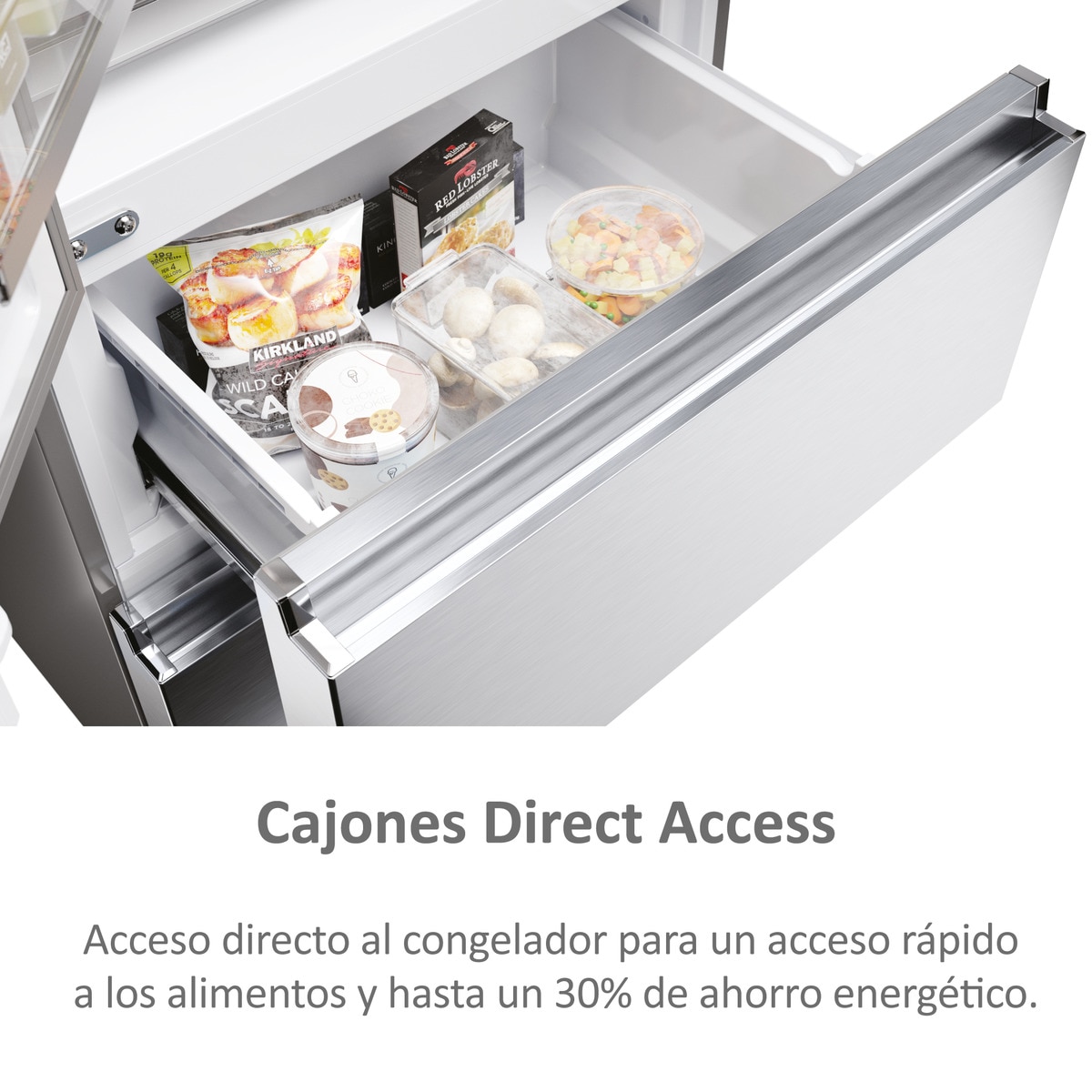 Frigorífico Americano Haier de 4 Portas Série 5 HFR5719ENMG No Frost MyZone Plus French Door 70 de 190 cm - Silver Inox-17