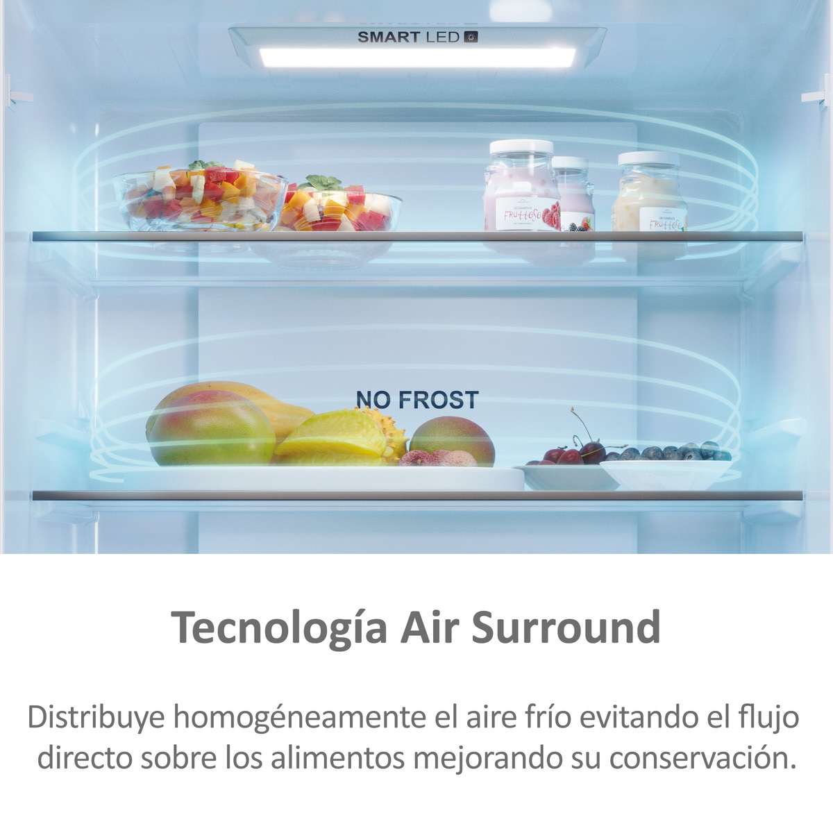 Frigorífico Americano Haier de 4 Portas Série 5 HFR5719ENMG No Frost MyZone Plus French Door 70 de 190 cm - Silver Inox-14