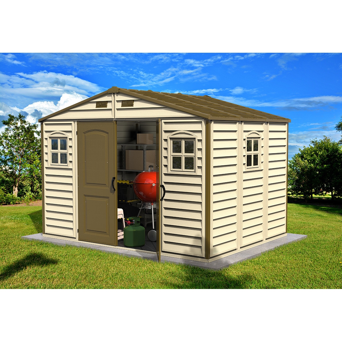 Caseta resina Woodside V2 Beige / Marrón-9