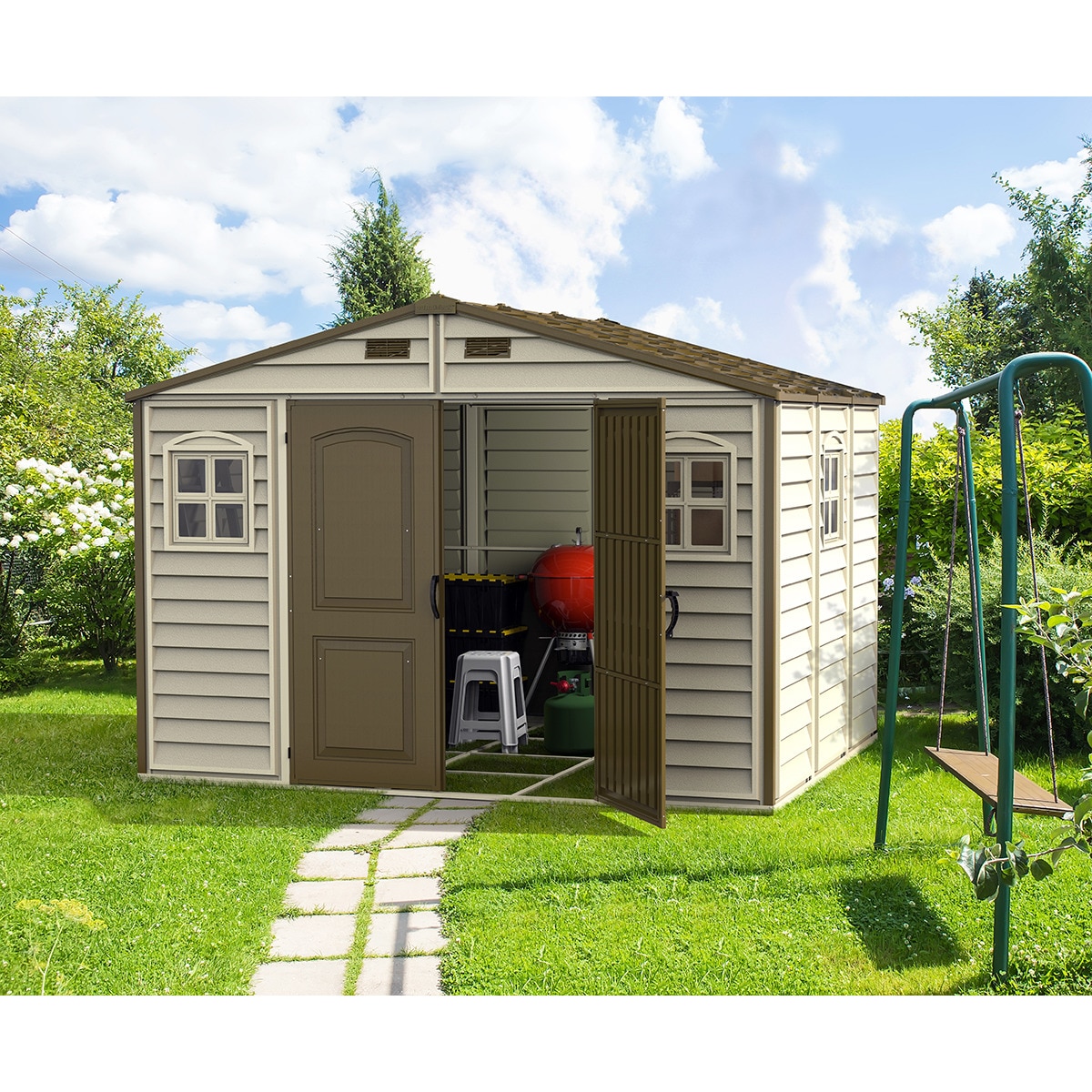 Caseta resina Woodside V2 Beige / Marrón-8