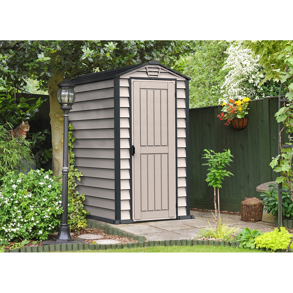 Caseta PVC Evermore 103x191,3x180,5 cm Gris-7