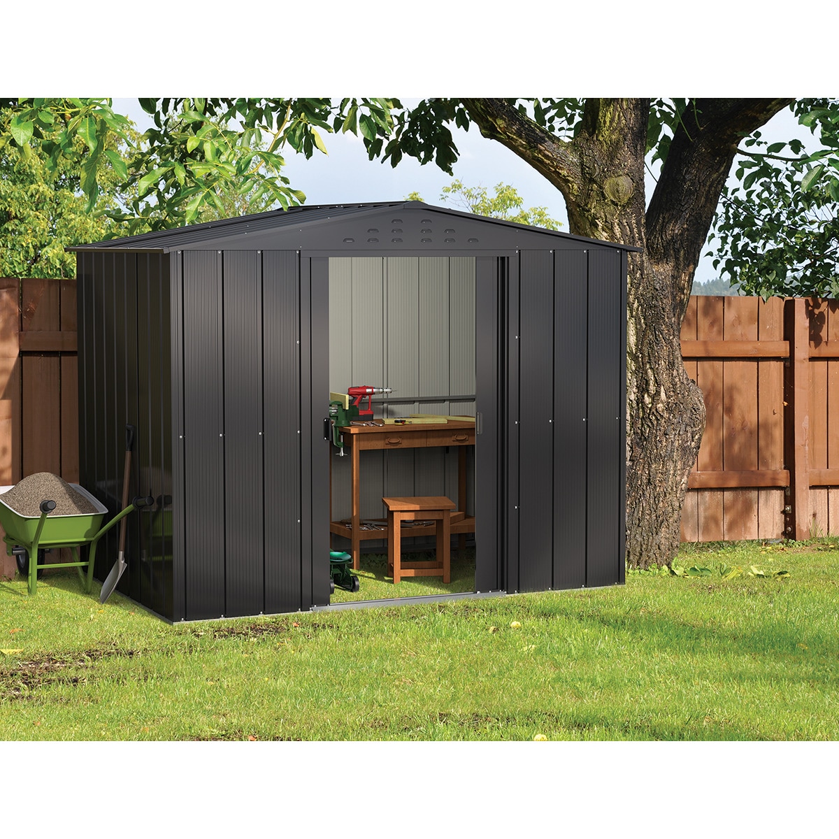 Caseta metálica Top Titán Antracita-12