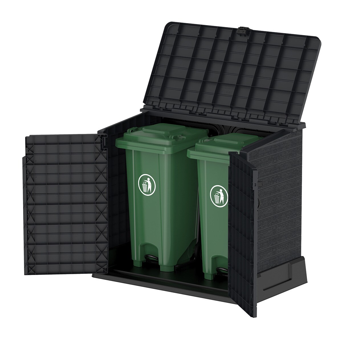 Arcón Guardacubos PVC 850 l Antracita-6