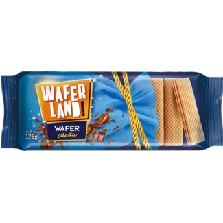 Bolachas Wafer de Cacau embalagem 175 g - Waferland
