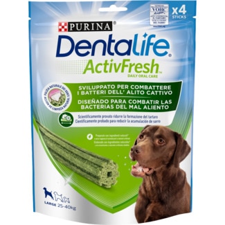 Snack para Cão Active Fresch Dental Largue embalagem 142 g - Dentalife