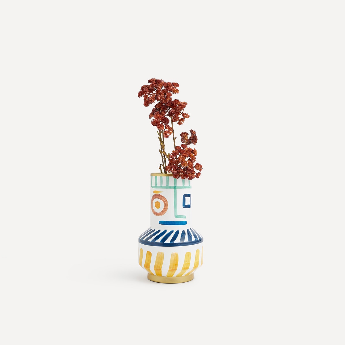 Jarrão de Porcelana Met Room Multicolor-4