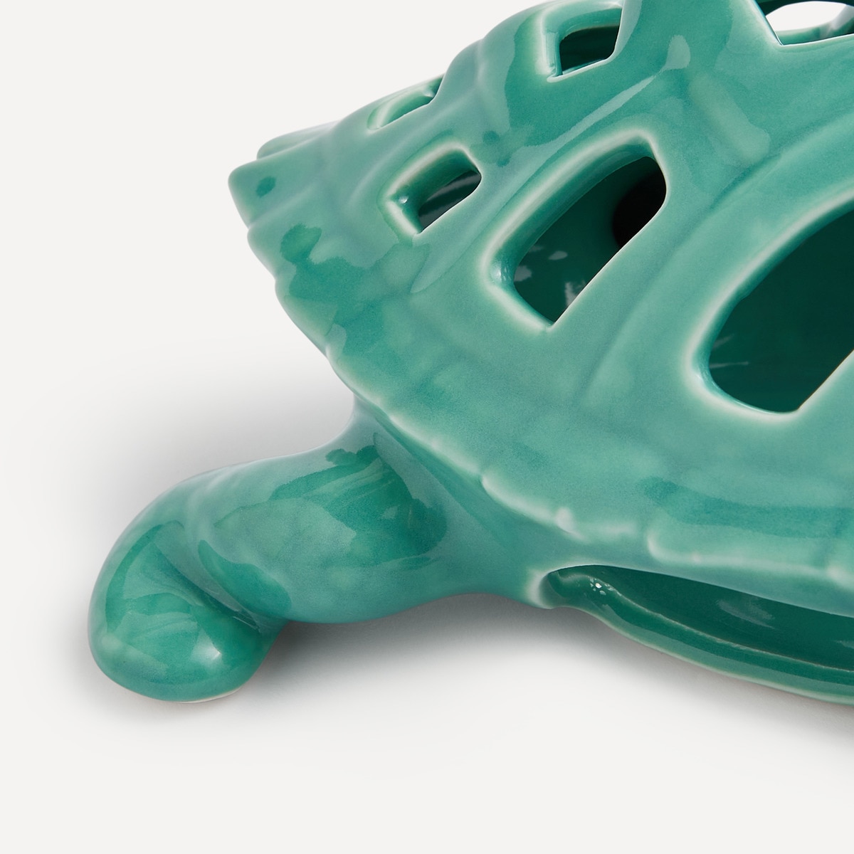 Porta-Velas Tealight Tartaruga Molly Turquesa-4
