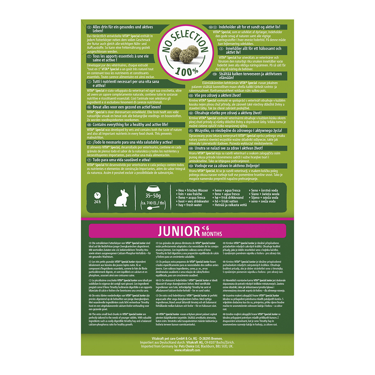 Menú para conejos junior Vitakraft Vita Special All in One 600 g 2