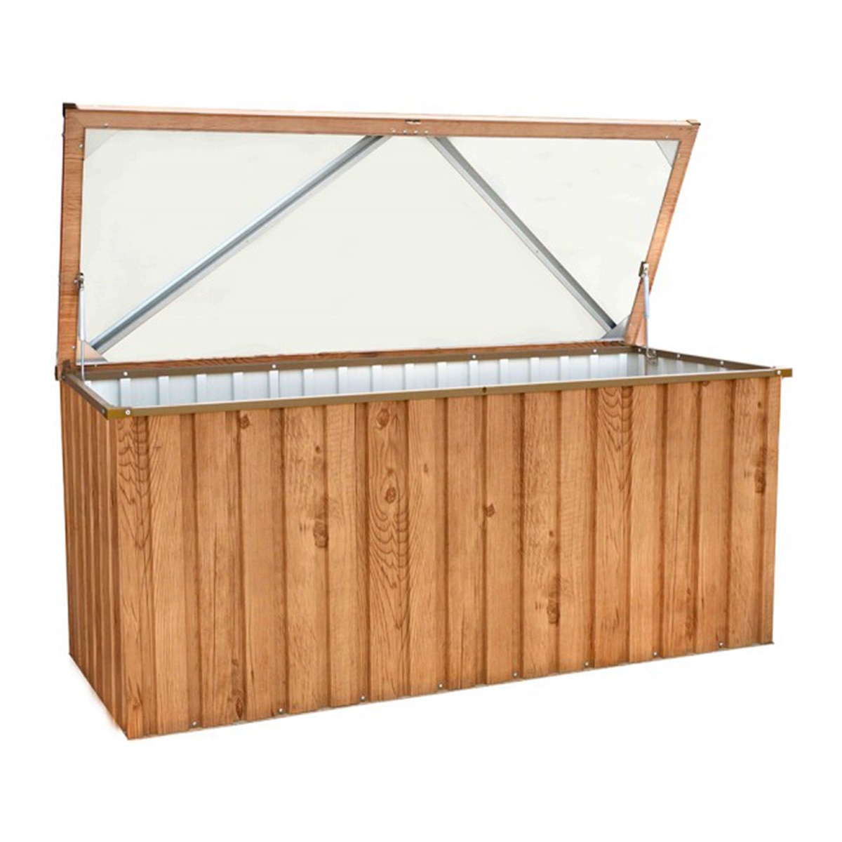 Arcón metálico Imitación madera 770 l Madera-2