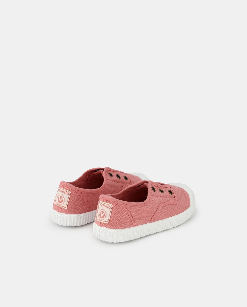 Sapatilhas de lona rosa com elásticos Rosa-5