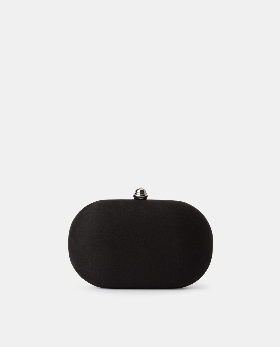 Minaudière de soirée en microfibre avec chaîne