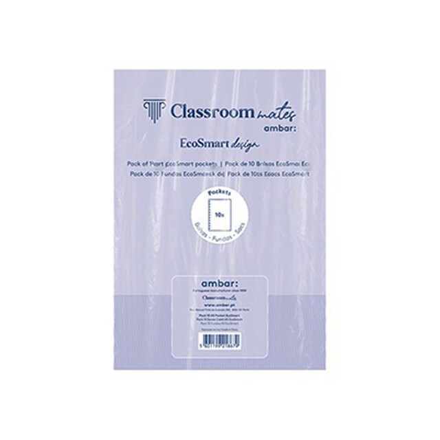 Imagem 0 de Conjunto de 10 Bolsas de Plástico A4 para Caderno Ecosmart Ambar