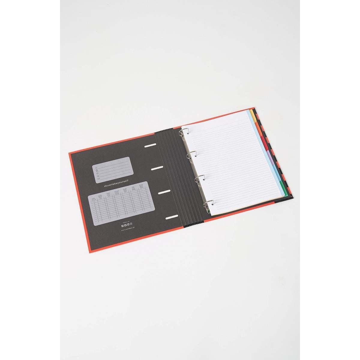Capa Inverse A4 4 Argolas Lombada 7 Vinc Rec+Ind PS 2