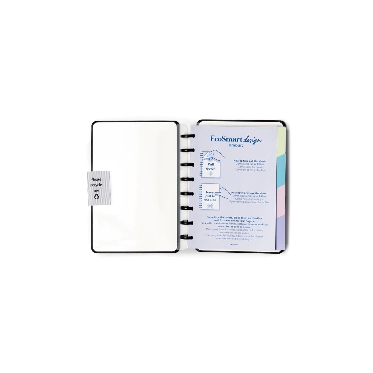 Caderno EcoSmart A5 PU Ambar Castanho 2