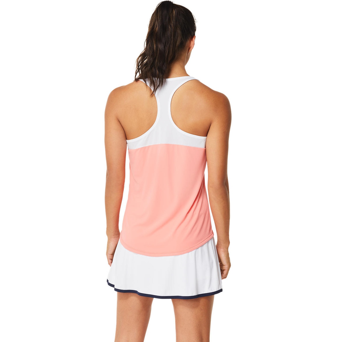 T-shirt de Mulher Court Laranja / Branco-2
