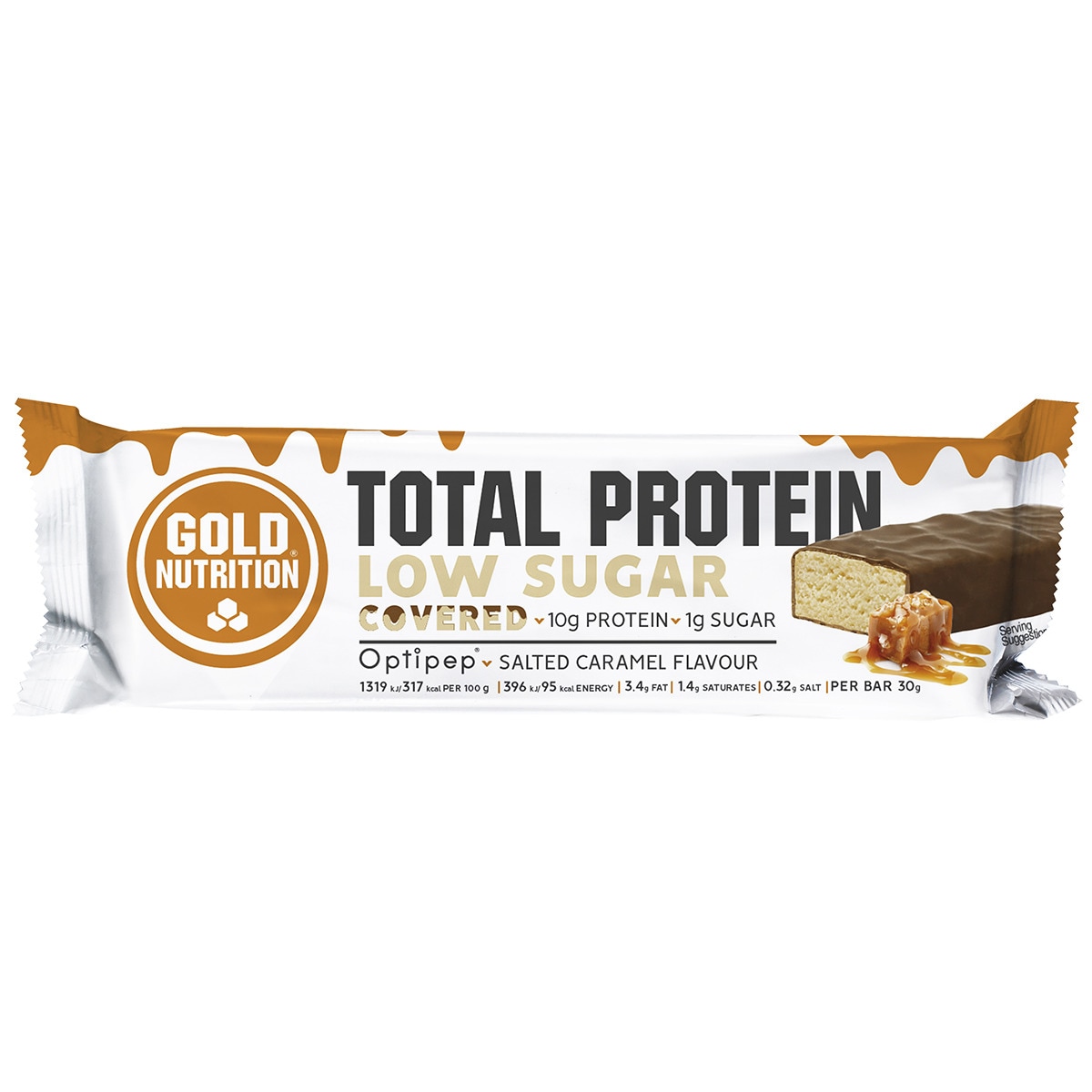 Barra Proteica Low Sugar Covered Salted Caramel - 30 g 1