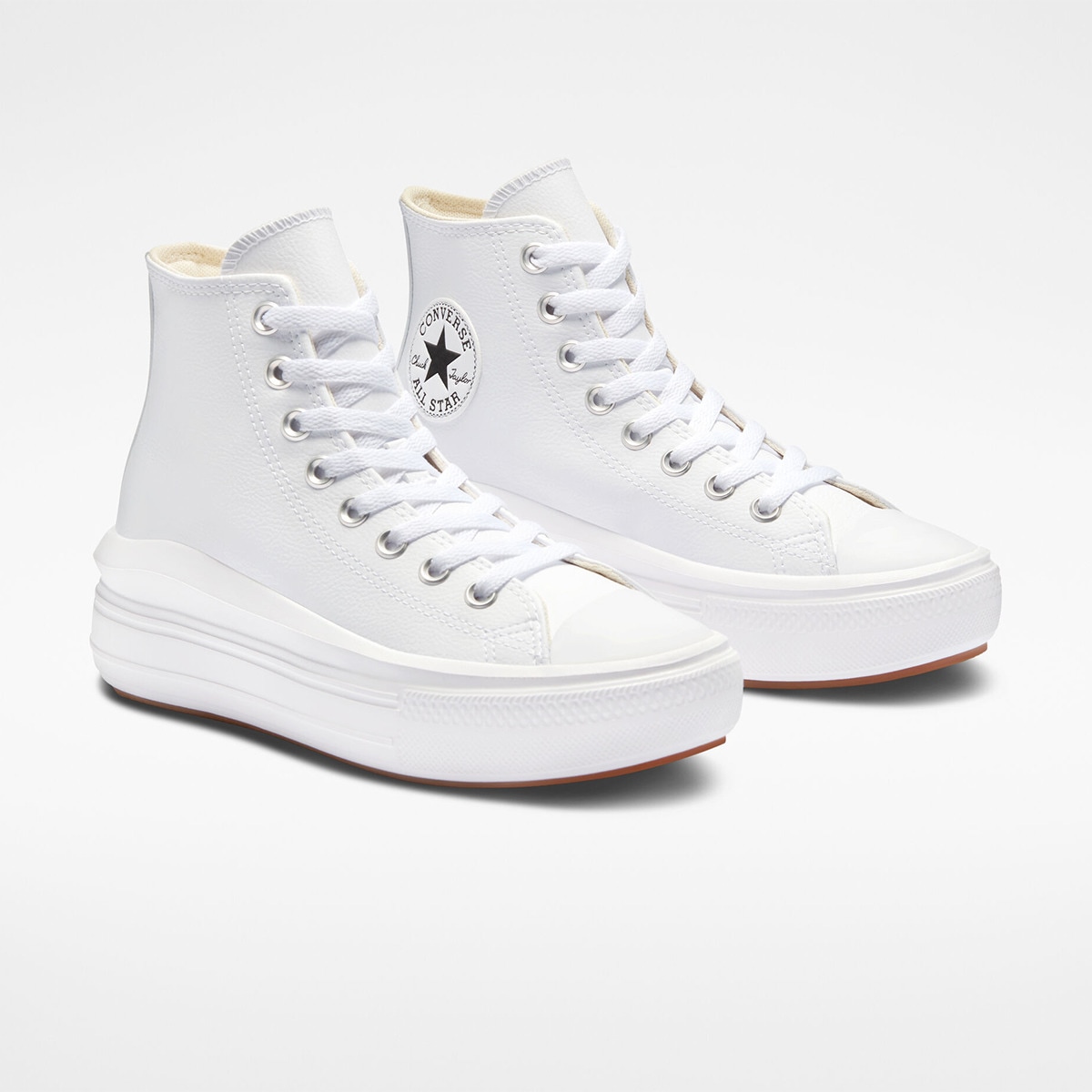 Sapatilhas Casual Chuck Taylor All Star Move Pele Converse Branco-2