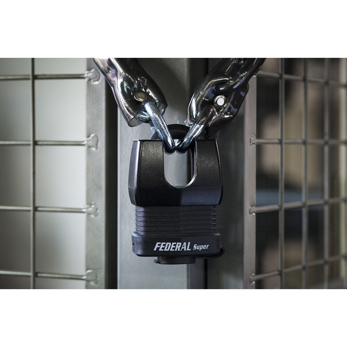 Cadeado Lâminas Aço Federal Docker - 70 mm Preto-2