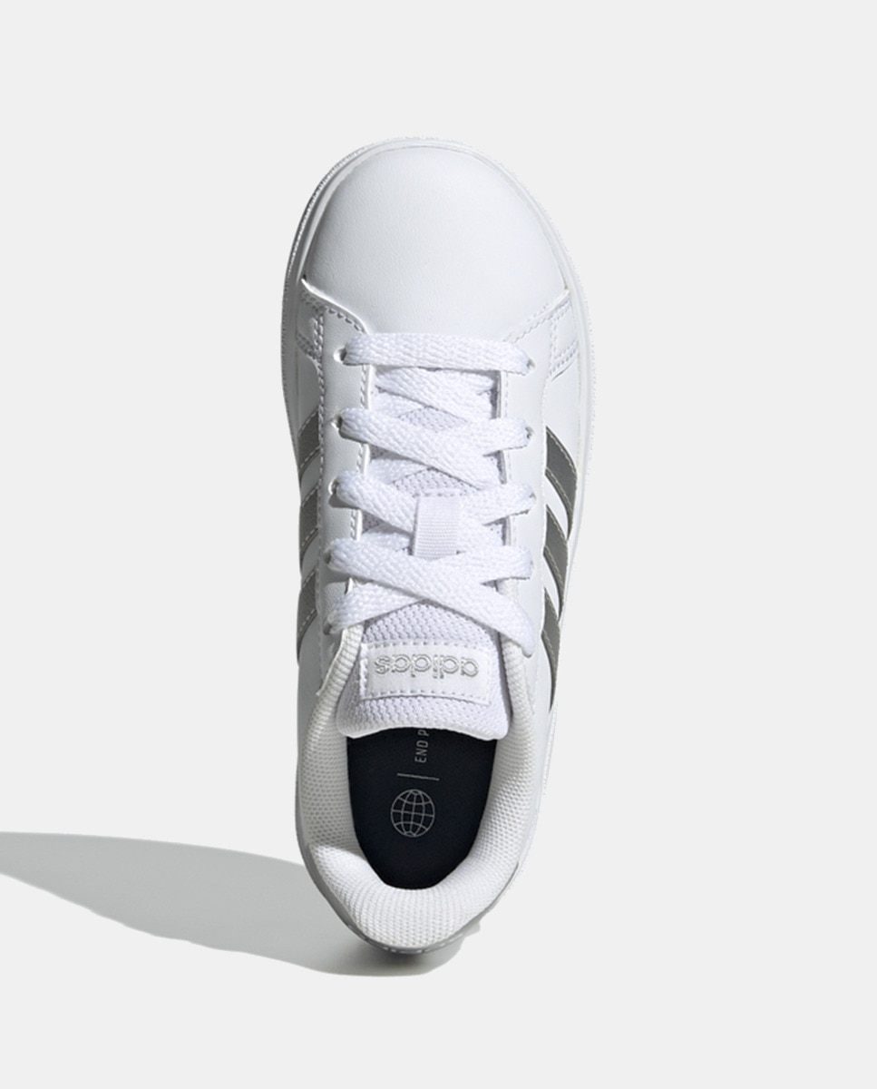 Sapatilhas casual de criança Grand Court adidas Branco-5