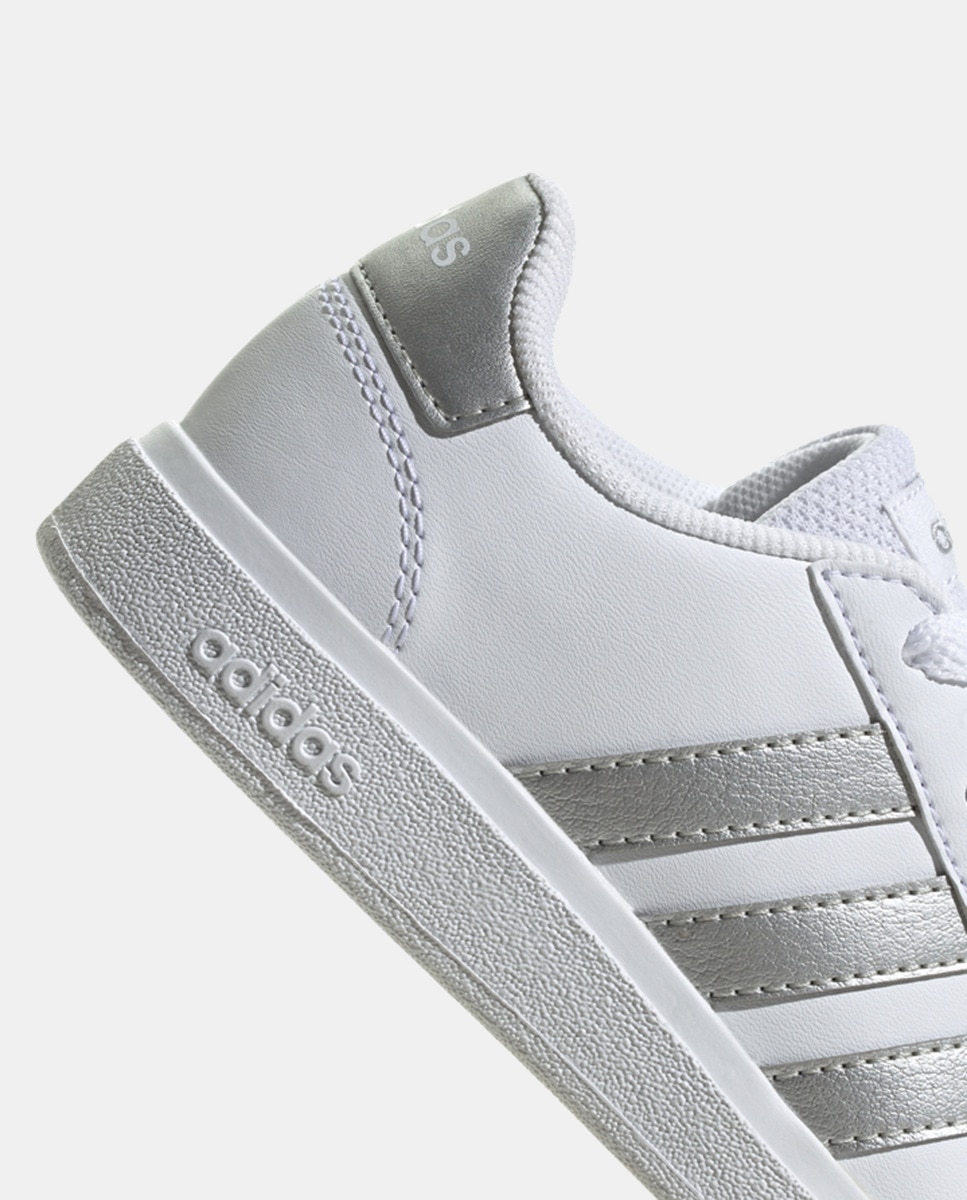 Sapatilhas casual de criança Grand Court adidas Branco-3