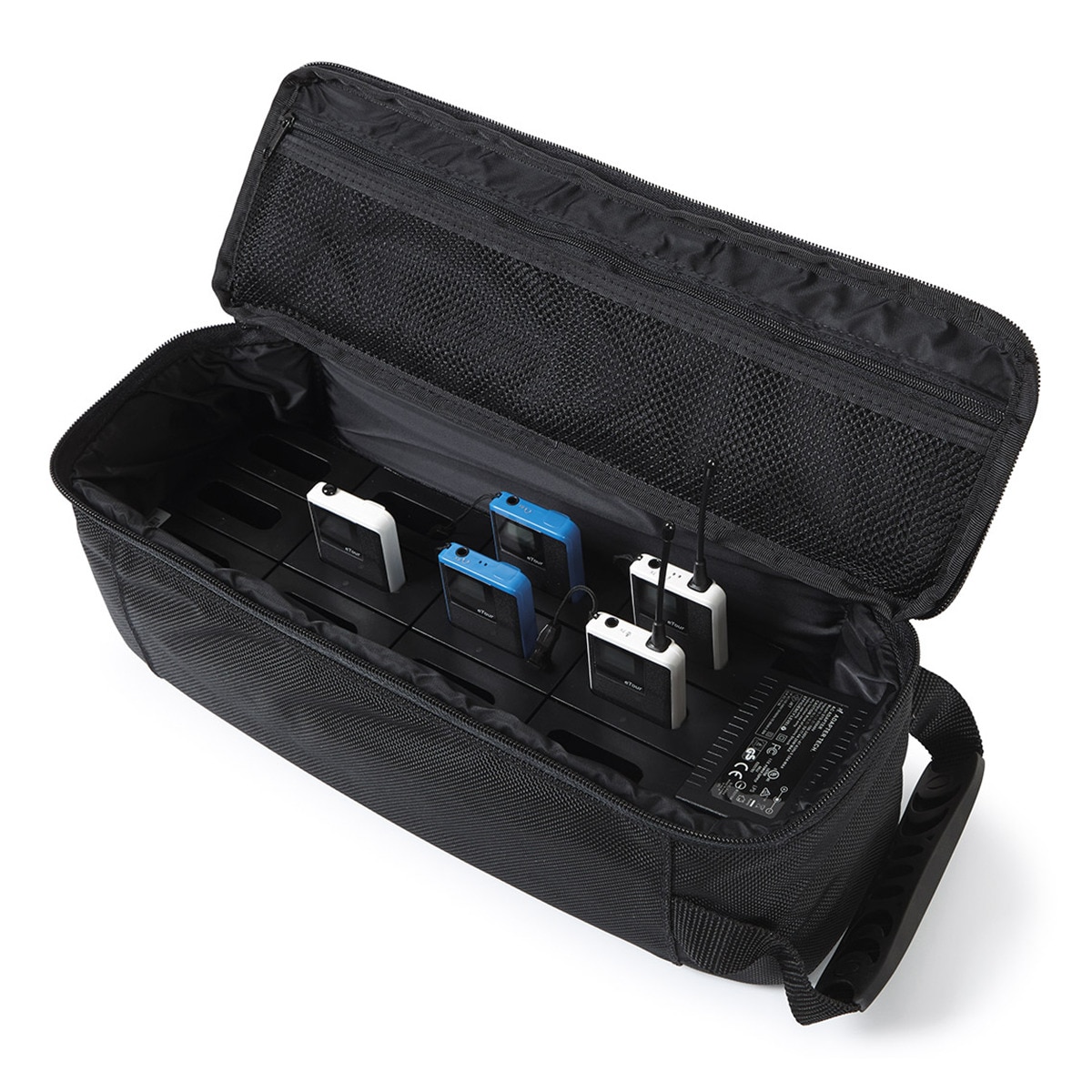 Maletín cargador para transmisores y receptores de guía turístico Fonestar TOURC-12 Negro-1