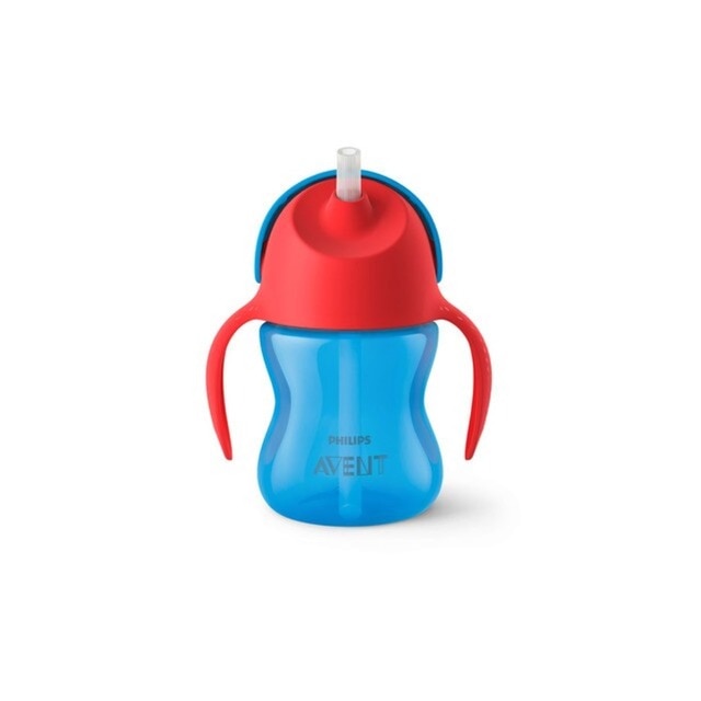 Imagem 0 de Copo com palhinha flexível (200 ml ) +9 M azul