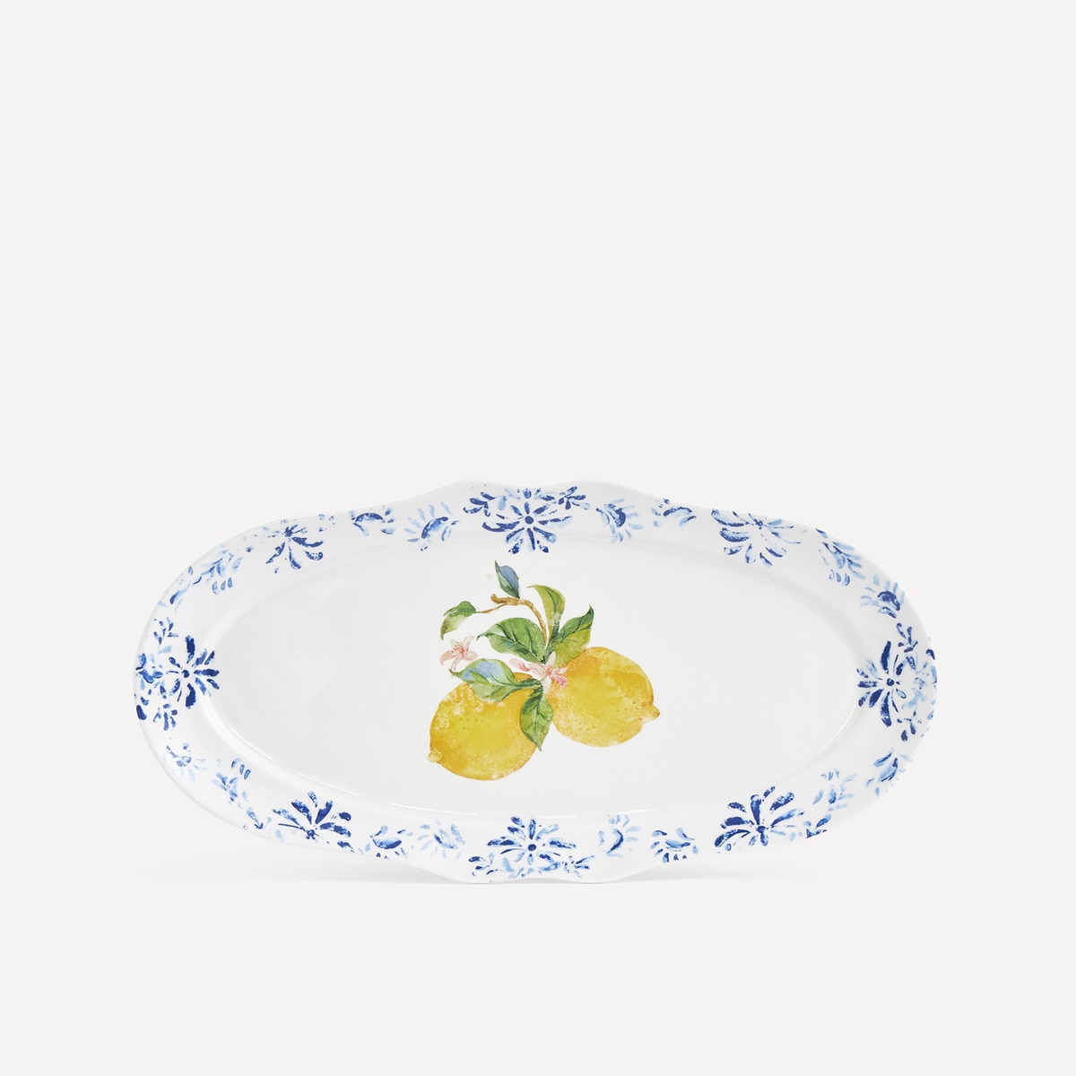 Plat ovale en mélamine Lemon