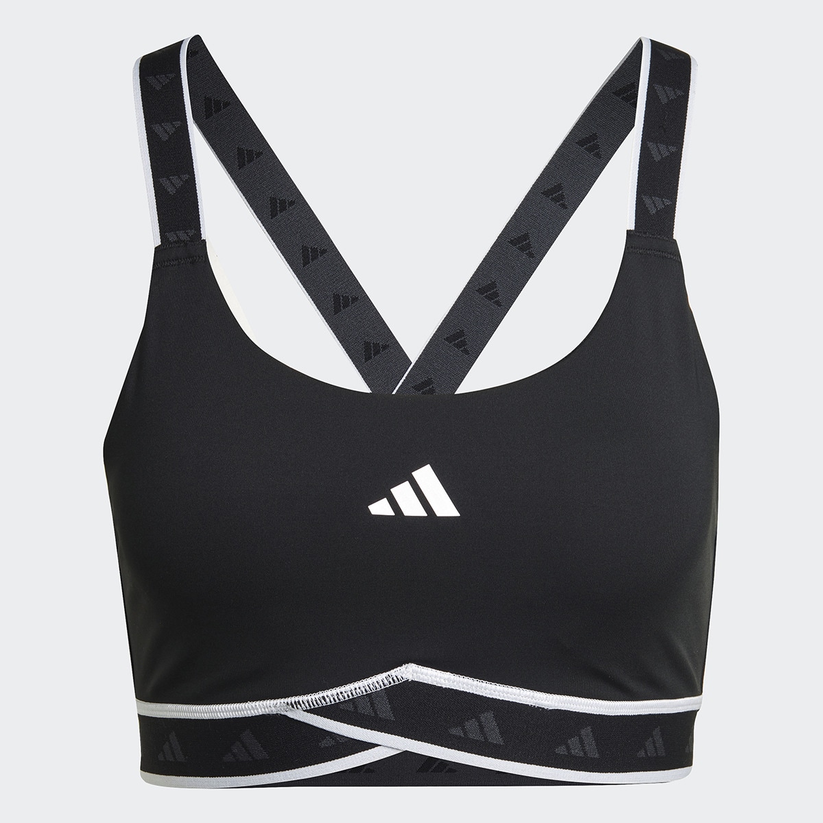 Top de Mulher Powerimpact Training Medium-Support Techfit Preto-5