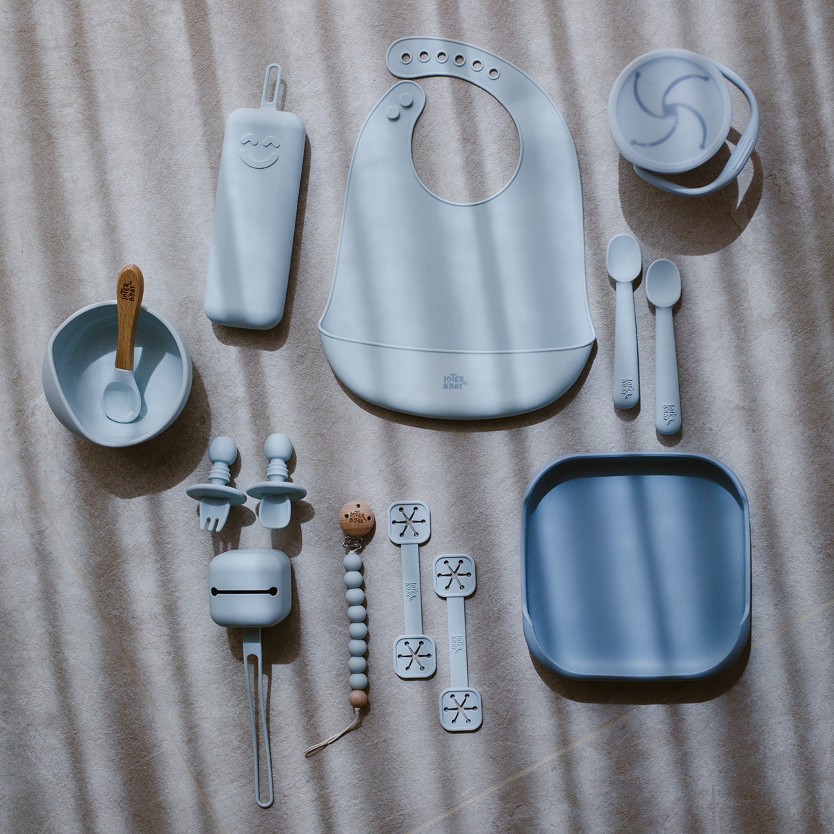 Plato con ventosa Azul-5