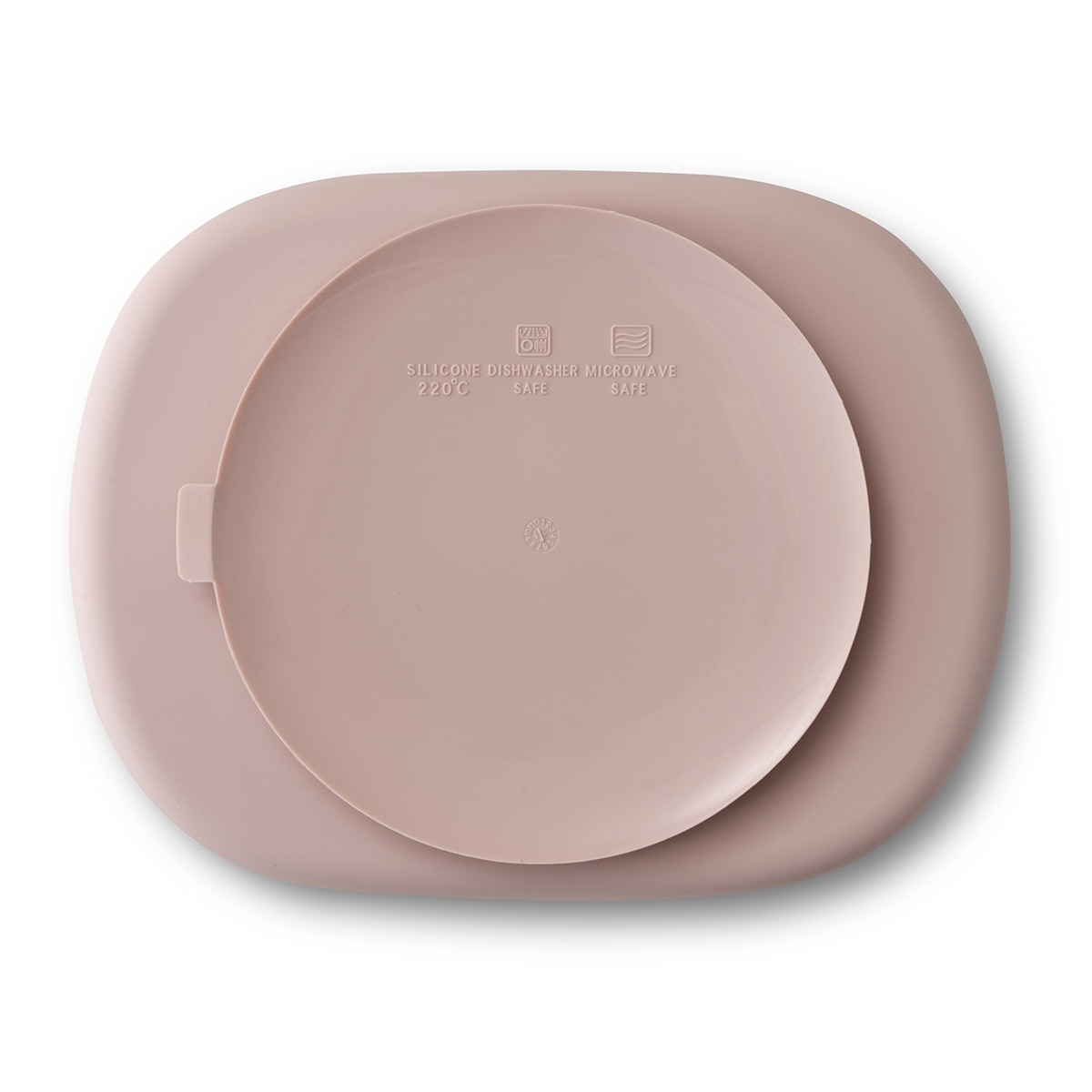 Plato con ventorsa y tapadera Rosa-4