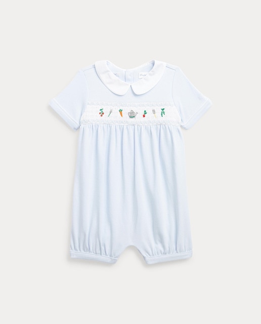 Imagen 0 de Pelele de bebé niño en azul con bordado