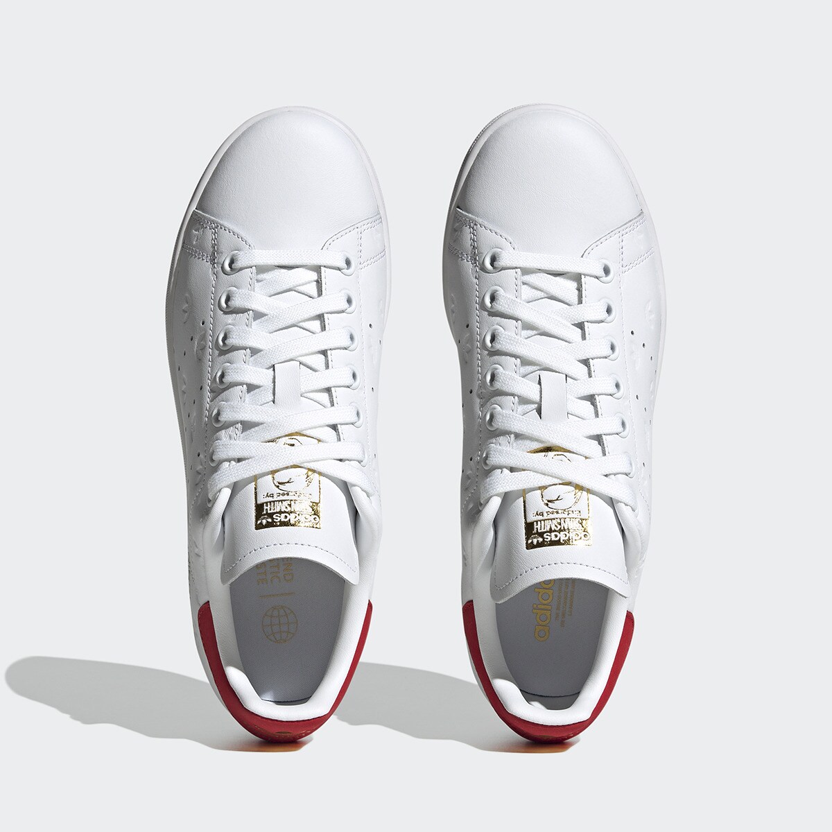 Sapatilhas casual de mulher Stan Smith Adidas Originals Branco / Vermelho-3