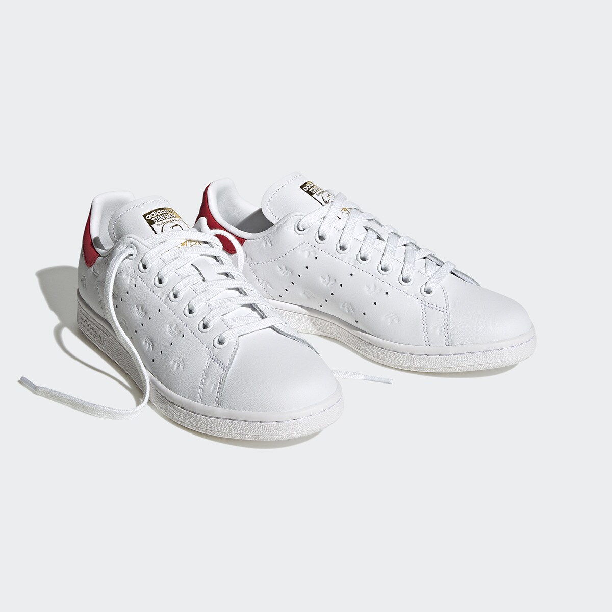 Sapatilhas casual de mulher Stan Smith Adidas Originals Branco / Vermelho-2